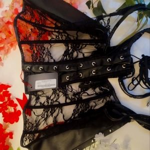 Corsage with Suspenders